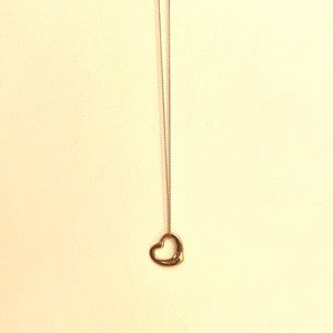 Tiffany Elsa Peretti 18K Gold Open Heart 16”